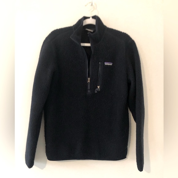 Patagonia Jackets & Blazers - Patagonia half-zip fleece, navy, EUC